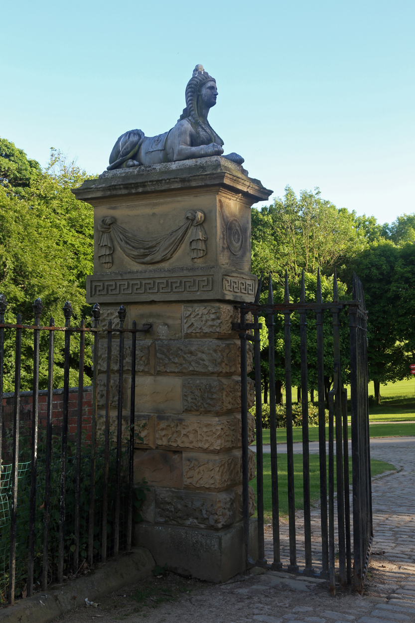 Sphinx Gates at Temple Newsam photo © Simon Warner
